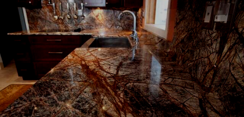 Rainforest Brown Marble Exporter